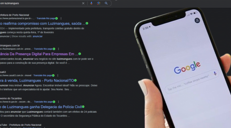 Aparecer no google em luzimangues